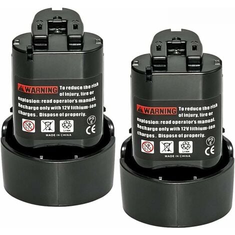 ABEDEN 2 Packs Bsioff 10,8v 3,0Ah Li-ion Remplacement Batterie Compatible avec Makita BL1013 BL1014 194550-6 194551-4 DF030DW DF030D DF030DWX DF330D TD090D