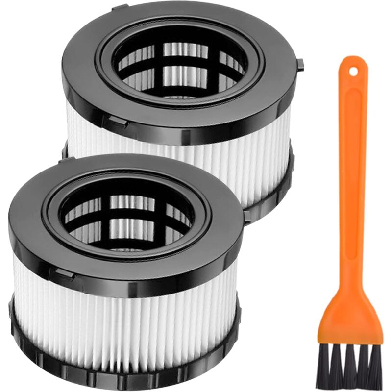 2 Packs de filtres HEPA compatibles avec l'aspirateur sec et humide DEWALT DC5151H DC515 DCV517 DCV517B-avec 2 brosses de nettoyage par LinDuxe