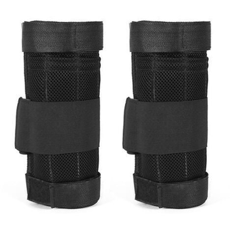 2 Packs Max Loading 16kg Adjustable Ankle Weighted Exercise Leg Weighted Workout Weight Loading Wraps Strength Training (Empty),model:Black