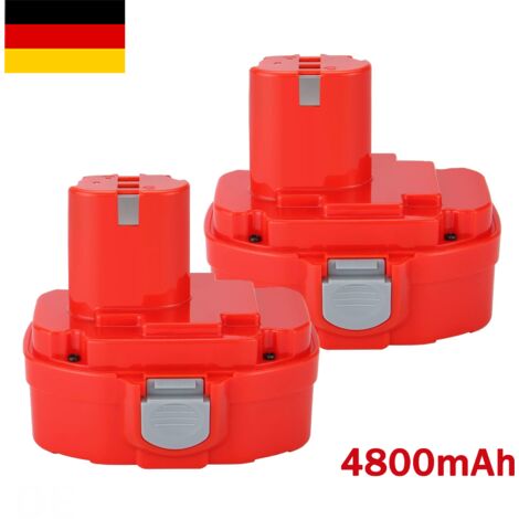 2 Packung 1822 18V 4800mAh Akku Ersatz für Makita PA18 1822 1823 1834 1835 192826-5 192827-3 192829-9 193140-2 193102-0 1941 0 0 5-7Batterien für Elektrowerkzeuge