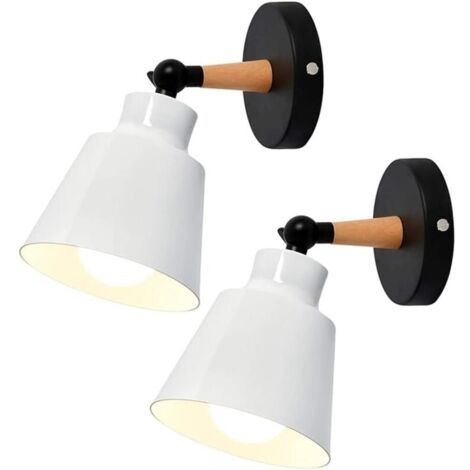 2 Packungen Vintage Industrielle Wandleuchten Deckenlampen E27 Verstellbare Metall Innenwandlampe Retro für Schlafzimmer Küche Restaurant