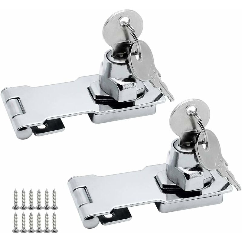 Longziming - 2 paia di chiavistelli di chiusura in...