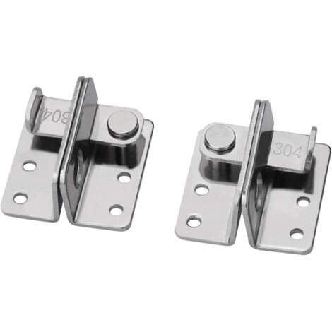 2 paia di ganci di bloccaggio per capannoni da giardino, ganci spessi e resistenti per bloccare finestre, cassette postali, armadi, porte in legno