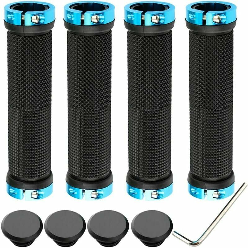 2 paia di manopole per bici premium, impugnature