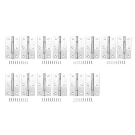 2 Paire Charnière Inoxydable pour Meuble Porte Cuisine Aménagement Intérieur Accessoires Quincaillerie