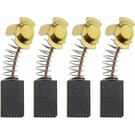 2 Paires Balais de Charbon Moteur Rechange de Perceuse Filaire Compatibles avec Titan TTB653SDS 1500w SDS Plus, 6x10x16mm