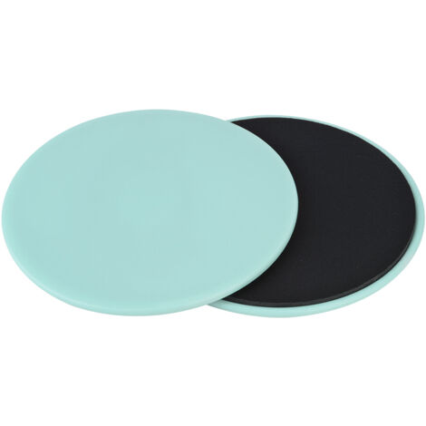 2 Paires de Disques de Glisse pour Exercices à Domicile - Fitness, Pilates et Entraînement du Corps Entier (Vert Clair)