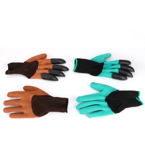 2 Paires de Griffes de Jardin Gants pour Plantation et Taille