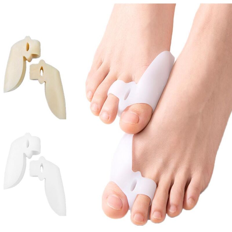 2 Paires de S&eacute;parateurs d'Orteils en Silicone pour Hallux Valgus,