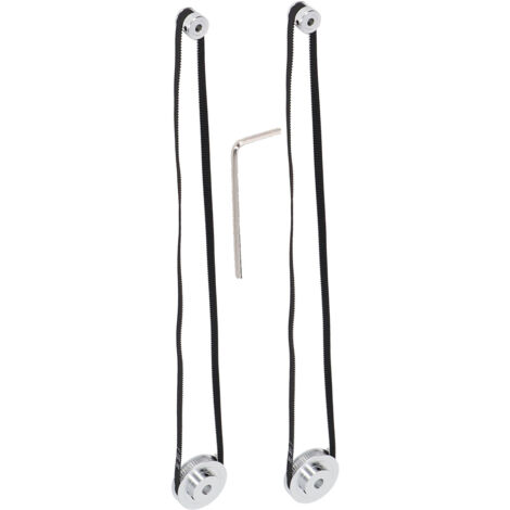2 Paires Poulies GT2 20T 60T pour Courroie Crantée, Compatible Imprimante 3D et CNC - Alésage 8mm et 5mm