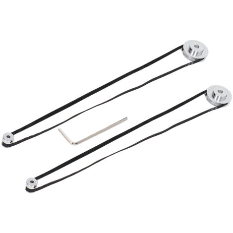 2 Paires Poulies Synchrones 20T 60T GT2 pour Courroie Crantée, Compatible Imprimante 3D et CNC - Alésage 8mm et 5mm