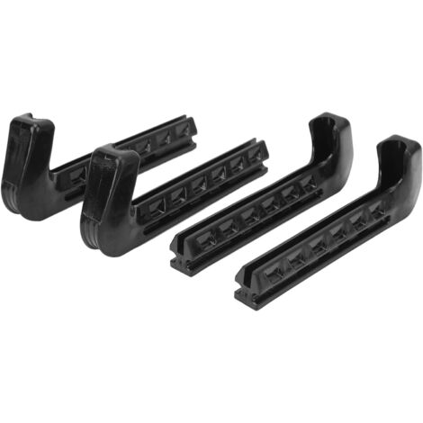 2 Paires Protège-Lames Réglables pour Patins Hockey et Patinage Artistique, Protection Portable pour Lames de Patins à Glace Noir
