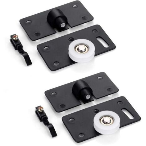 2 Paires Roulette de Porte Coulissante Placard la Porte Poulie Coulissante pour Porte Coulissante D'armoire