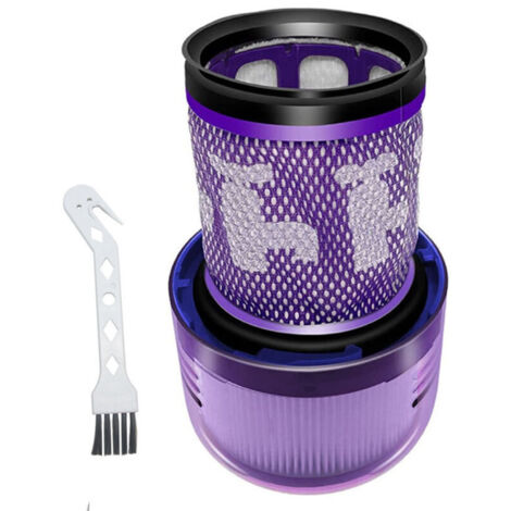2 Paquet Lavables Réutilisables Filtre de Remplacement pour Dyson V10 SV12 Cyclone Animal Absolute Motorhead Total Clean Pro Extra Aspirateur Sans Fil avec Brosse de nettoyage H216
