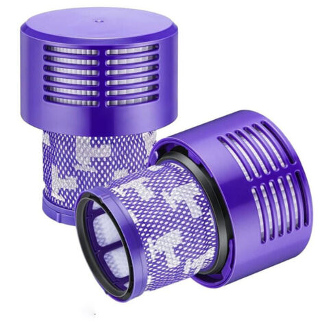 2 Paquet Lavables Rutilisables Filtre de Remplacement pour Dyson V10 Cyclone Animal Absolute Motorhead Total Clean Pro Extra Aspirateur Sans Fil avec Brosse de nettoyage,TRIMEC
