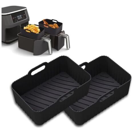 2 Paquet Moule Friteuse à Air Accessoire pour, Silicone Airfryer Pot