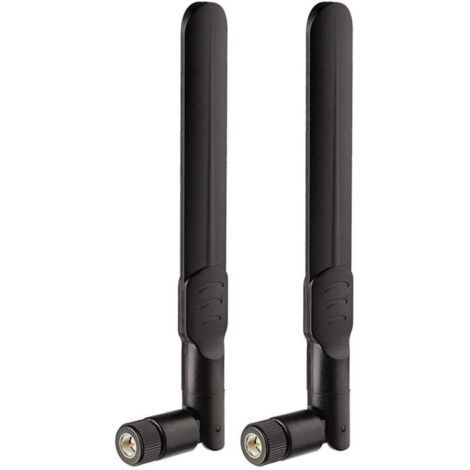 2 Paquets Antenne 4G LTE 3G GSM SMA Mâle 8dBi pour Orange SFR Bouygues Telecom Free Mobile Huawei ZTE 4G LTE Routeur Passerelle Modem Point d'accès