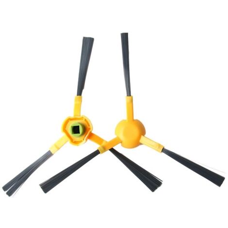 2 pares de cepillos laterales amarillos para aspiradoras ECOVACS DEEBOT DT85 / DT83