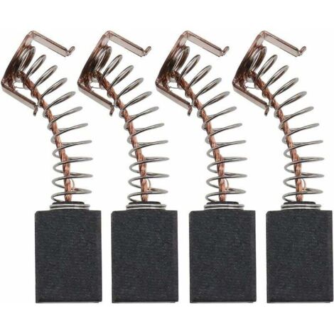 2 pares de escobillas de carbón de motor de 12 x 8 x 5 mm compatibles con amoladora angular Black & Decker G720 WS125