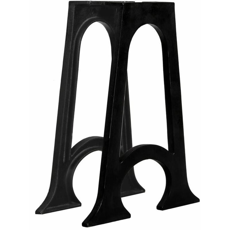 

2 Patas de mesa de comedor en hierro macizo fundido