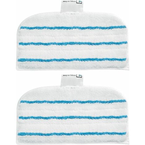 BLACK & DECKER BLACK+DECKER 2 Patins En Microfibre FSMP20-XJ Rectangulaires Pour Balai Vapeur - Technologie EasyGlide