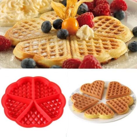 2 PC Cuisine Silicone Mini Rondes Gaufres Pan Cake Moule De Cuisson Moule Gaufre Plateau WSG90708005 MOULE A GATEAU PATISSERIE