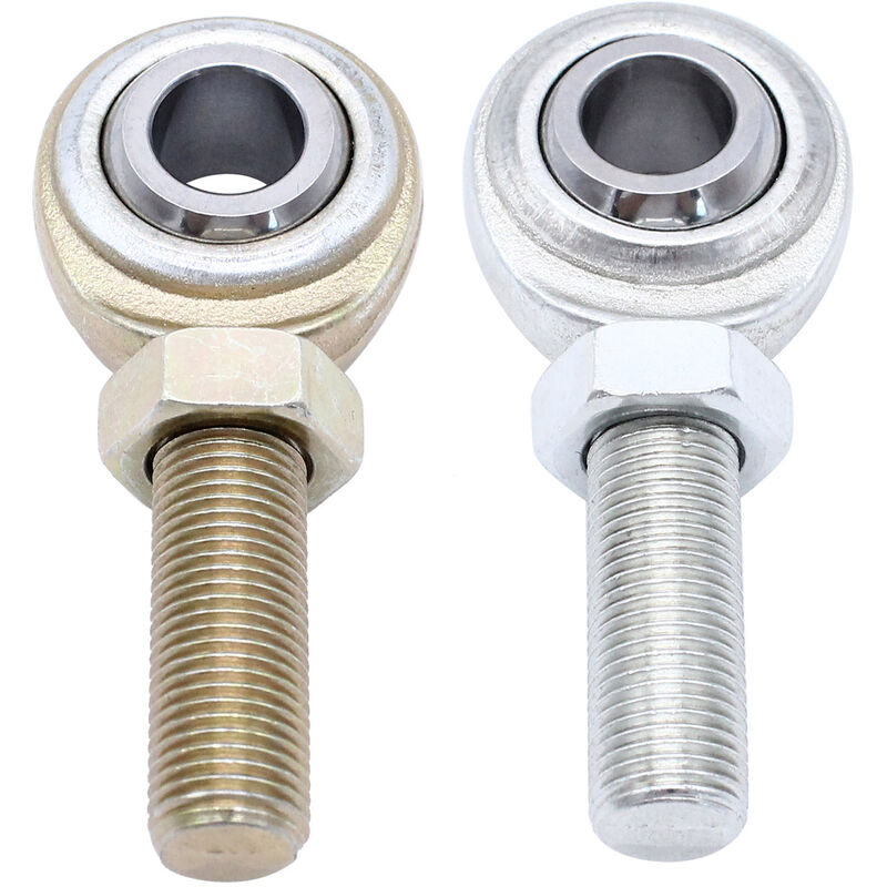 

Asupermall - 2 PCS 1/2 x 1 / 2-20 LH RH Extremos de varilla macho Heim Joint Heims Jam Tuerca CML-8,Dorado, 1 X LH 1 X RH