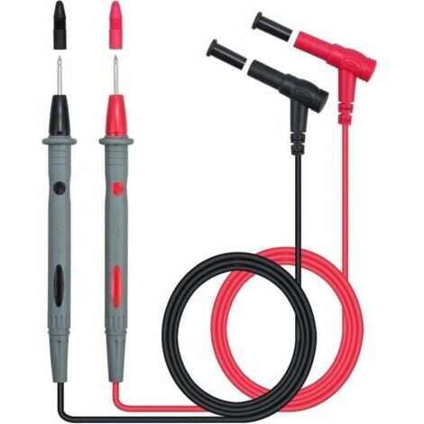 2 PCS 1000V / 10A Multimètre Numérique Sonde Multimètre Câble Câble Sonde Stylo de Multimètre Remplacement Rouge / Noir