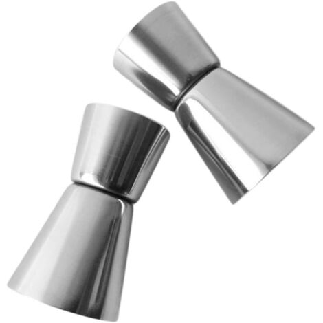 2 Pcs 15 ml 30ml Acier Inoxydable Double-Face Mesure de Bar Mixer Mesurer Tasse Doseur Alcool,