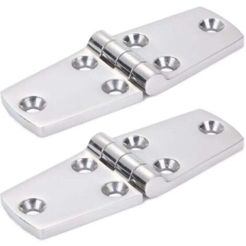 2 PCS 316 Stainless Steel Boat Hinge 102 × 38 mm Cabinet Door Hinge Used for Boats, Yachts, Door Hinges, Cabinet Hinges, Connecting Hinges.