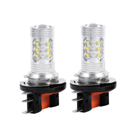 2 PCS 80W H15 LED-Lampen für Autoscheinwerfer, für Audi BMW, weiß