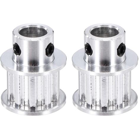 2 Pcs Aluminum Timing Pulley, XL 10 Teeth 8mm Bore Synchronous Wheel Timing Belt Pulley 5.08mm Pitch 11mm Groove Width For Belt, 3D Printer