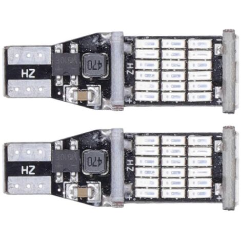 2 pcs ampoules LED de recul et stationnement pour voiture, composant automobile pour T15 W16W, remplacement entretien feux de marche arrière.