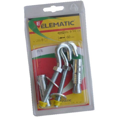 2 pcs ancres EFPM / G8 ancre fischer M6 Elematic ancre 14x55 mm