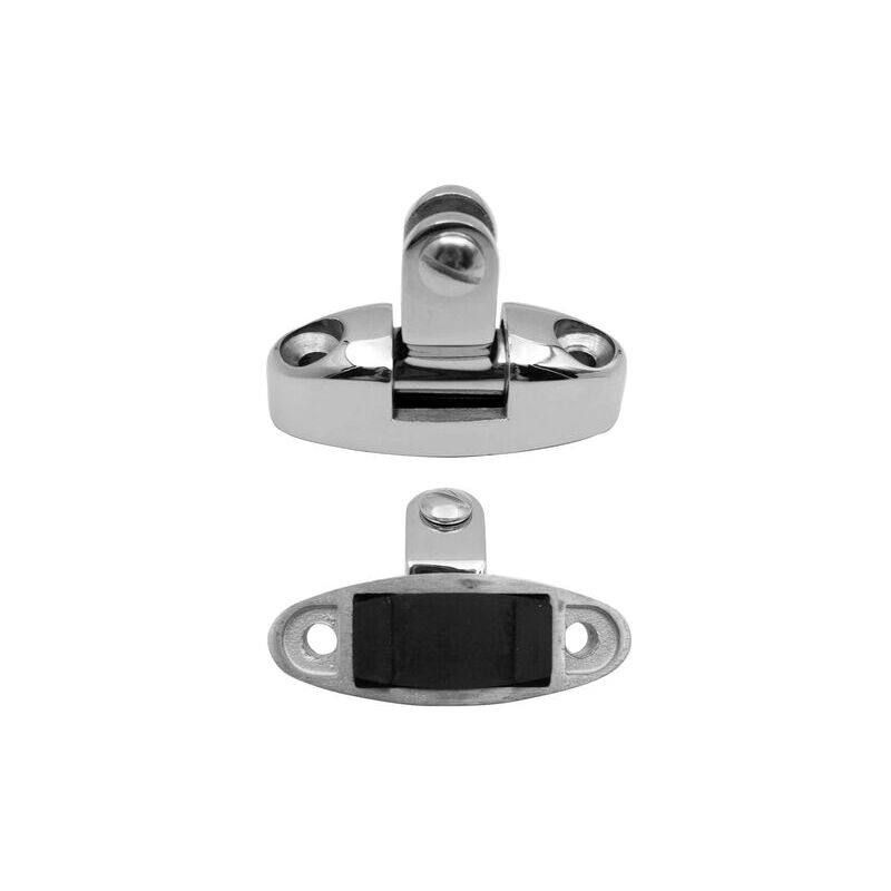 Dazzler - 2 Pcs Bateau Top Bimini Charnière De Pont Pivotant Montage Latéral En Acier Inoxydable 316 Avec Tampon En Caoutchouc (sans vis)