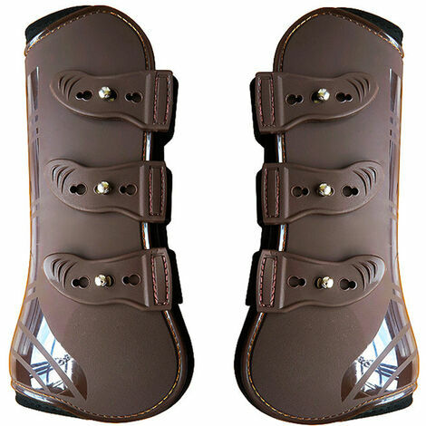 2 PCS Bottes De Jambe Réglables pour Cheval Jambe Avant Jambe Garde Avant Equestre Tendon Protection Protection Jarret Cheval -