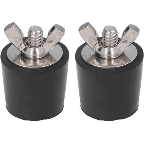 2 PCS Bouchon Piscine Diamètre 25mm Bouchons d'hiver en Caoutchouc avec Boulons Acier Inoxydable Antigel Produit Hivernage Piscine par Le Gel A