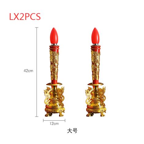 2 pcs candela elettrica luce rossa Led 2w E12 lampadina candela lampada di loto lampada di Buddha lampada di loto,Lx2pcs