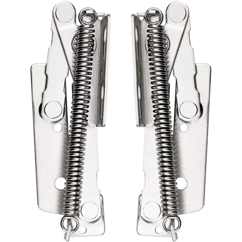 Rnemitery - 2 Pcs Charnière de Porte d'armoire, Charnière à Ressort, 80 ° Paumelles de Porte Pour Portes de Meuble Haut, Placard