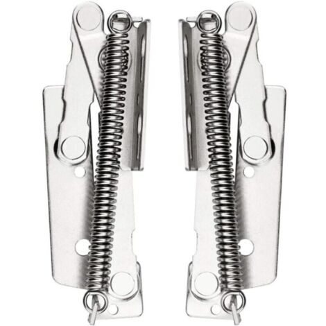 2 Pcs Charnière de Porte d'armoire, Charnière à Ressort, 80 ° Paumelles de Porte Pour Portes de Meuble Haut, Placard, Armoire de Cuisine Capacité de Charge Jusqu'à 10 Kg