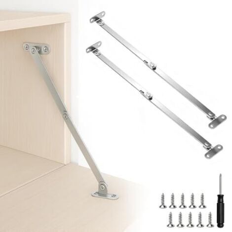 2 Pcs Charnière Pliante Charnière Charniere Meuble Support Charnières pour Placards Charnières Pliantes Entièrement en Métal avec Blocage pour Armoires, Dessus de Placard, Portes de Meubles