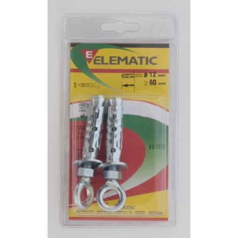 2 pcs chevilles LE / O8 fischer Cheville d&39ancrage Elematic M8 12x60 millimA tre