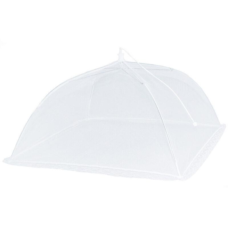 Cyslmuk - 2 Pcs Cloche Alimentaire Pliable, Couvercle Alimentaire en Maille, Cloche Alimentaire Moustiquaire, Cloche a Fruit Anti Moucherons, Cloche