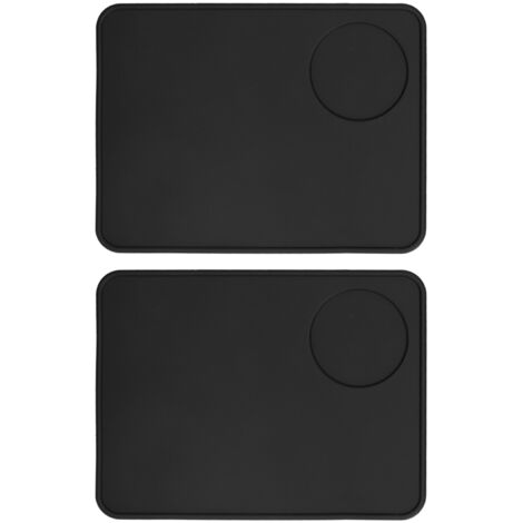 2 Pcs Coffee Tamper Mat Anti Slip Silicone Coffee Powder Tamping Pad for Home Kitchen Bar