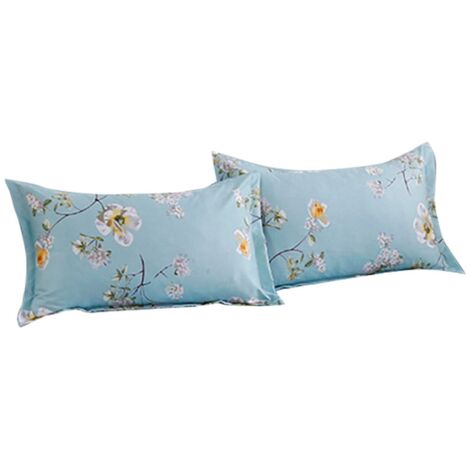 2 Pcs Cotton Polyester Pillow Cases Soft Breathable Pillow Cases Bedding Accessory (4874cm)