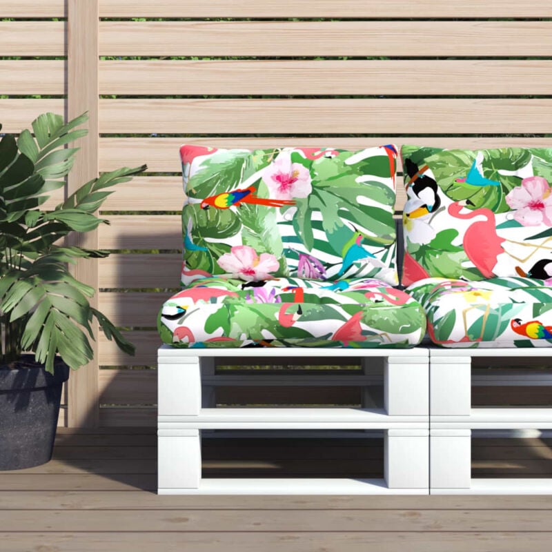 Maisonchic - 2 pcs Coussins de palette, Coussins de siège multicolore tissu Oxford KLZ84701 design in