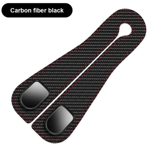 2 PCS Crochets en cuir PU pour voiture, noir, pour les organisateurs de la banquette arrière et des pièces automobiles féminines