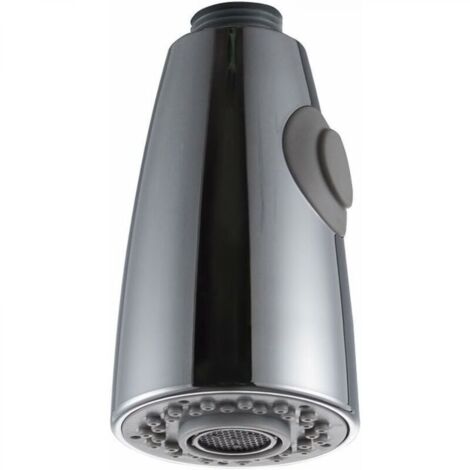 2 PCS Deux Fonctions Robinet Cuisine Remplacement Extractible pour Douchette Evier Cuisine tête de pulvérisation en chrome 1/2" L'interface