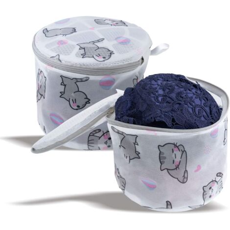 2 PCS exquis sac à linge pour sous-vêtements en tissu sandwich à haute perméabilité