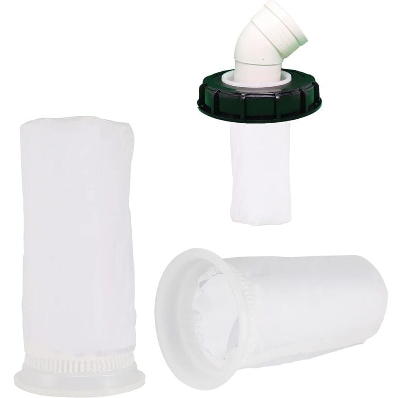 SNQ - 2 pcs Filtre de Rechange ibc 10.5 x 20.5 cm Filtre à Eau de Pluie Filtres ibc Filtre de Rechange ibc Lavable, Filtre ibc pour Réservoir d'eau